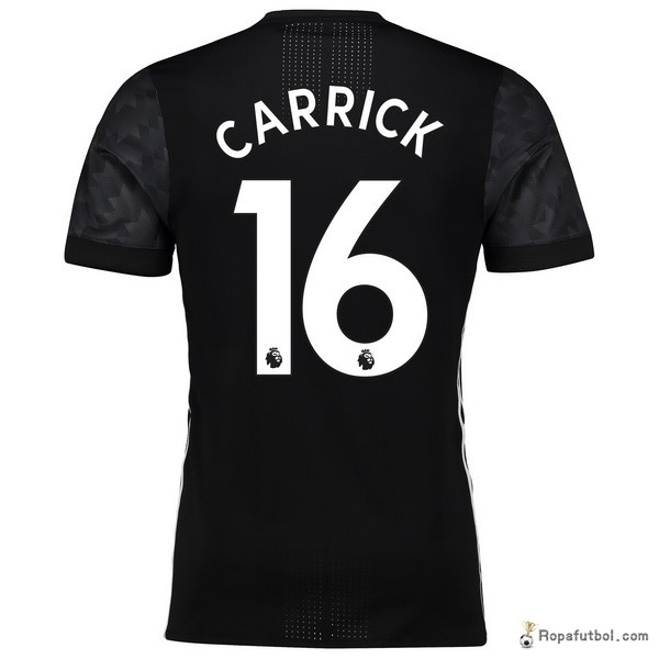 Camiseta Manchester United Replica Segunda Ropa Carrick 2017/18 Negro